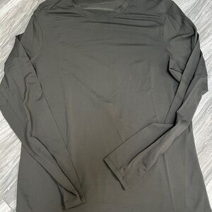 Men's olive Long Sleeve Shirt